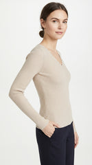 POLERA TEJIDA BASICA BEIGE