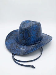 SOMBRERO SERPIENTE AZUL