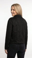 CHAQUETA GAMUZA NEGRA