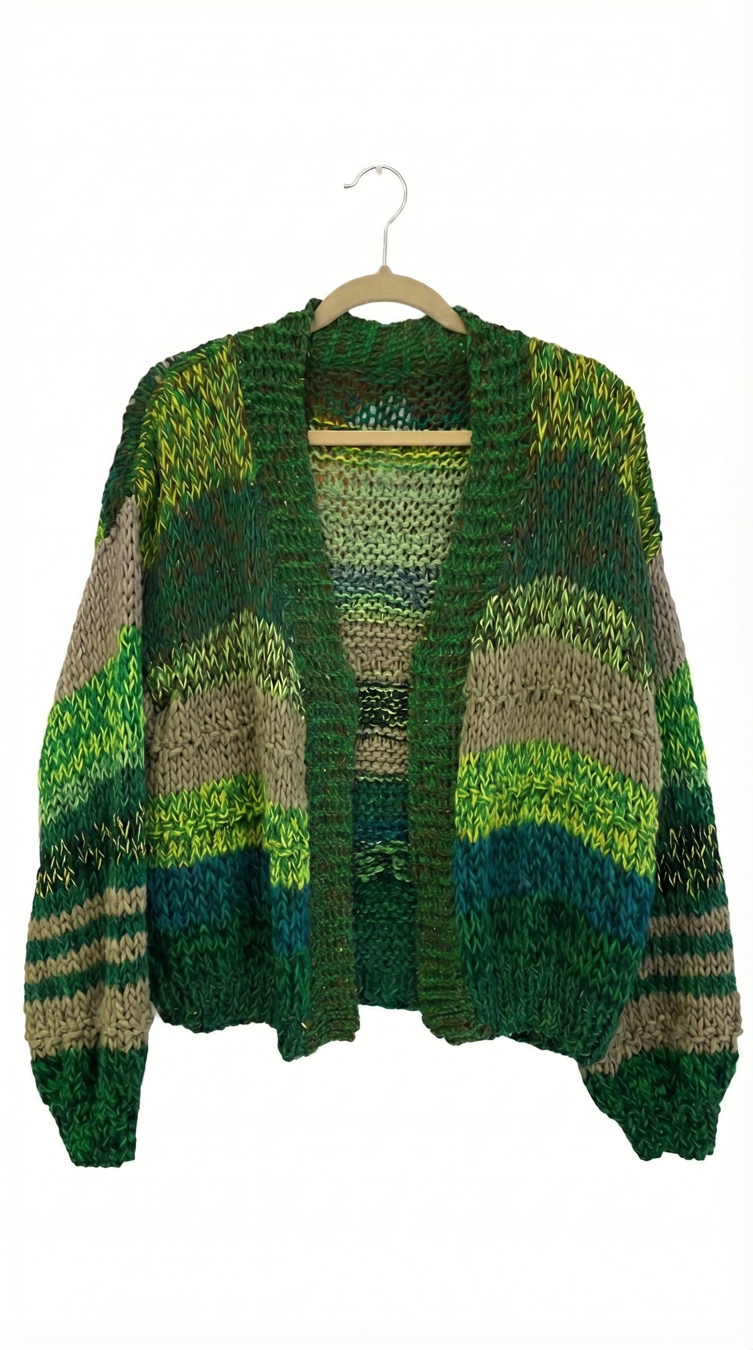 CARDIGAN VERDES TEJIDO DE KARLA