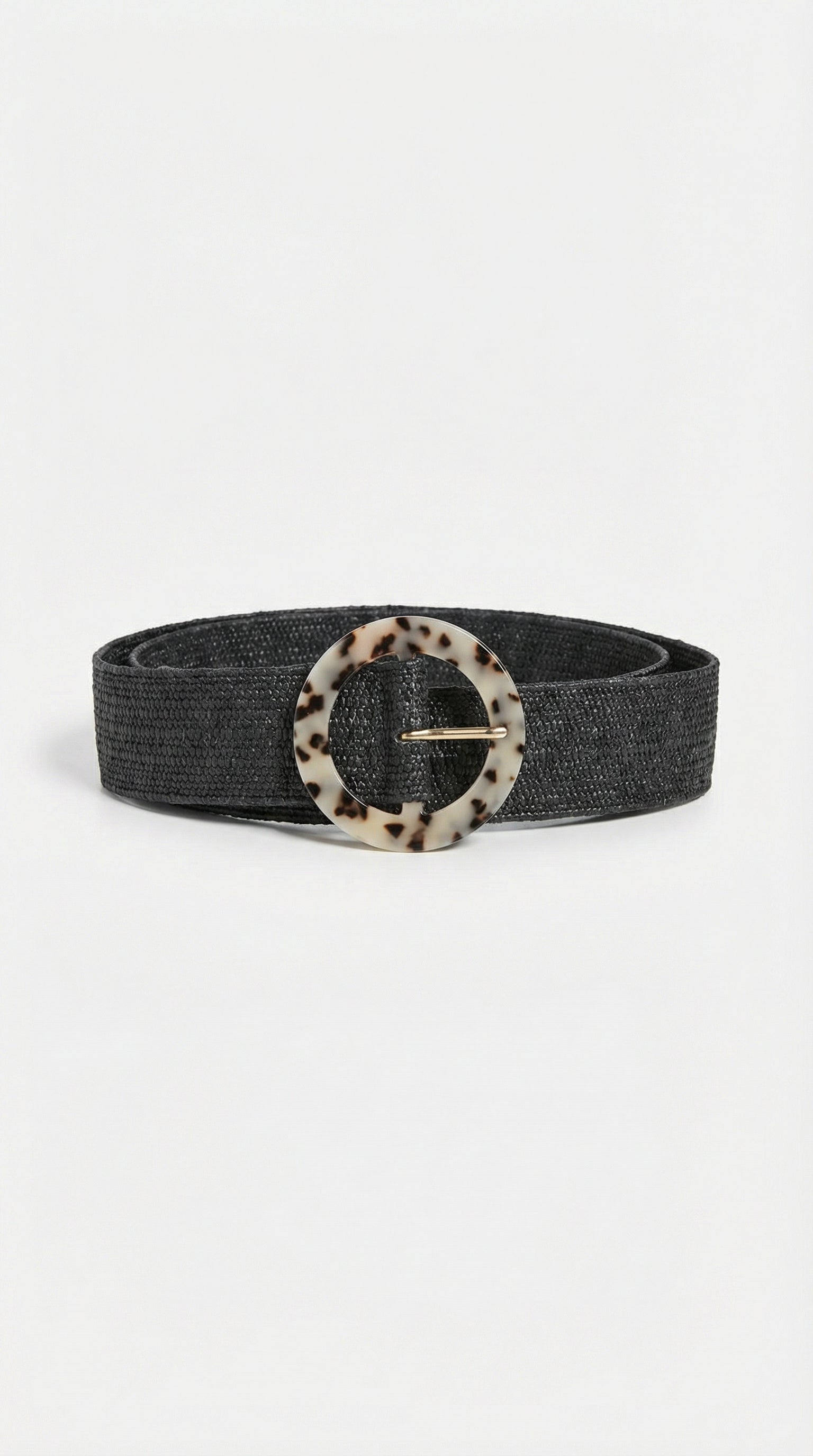 CINTURÓN DE RAFIA ANIMAL PRINT