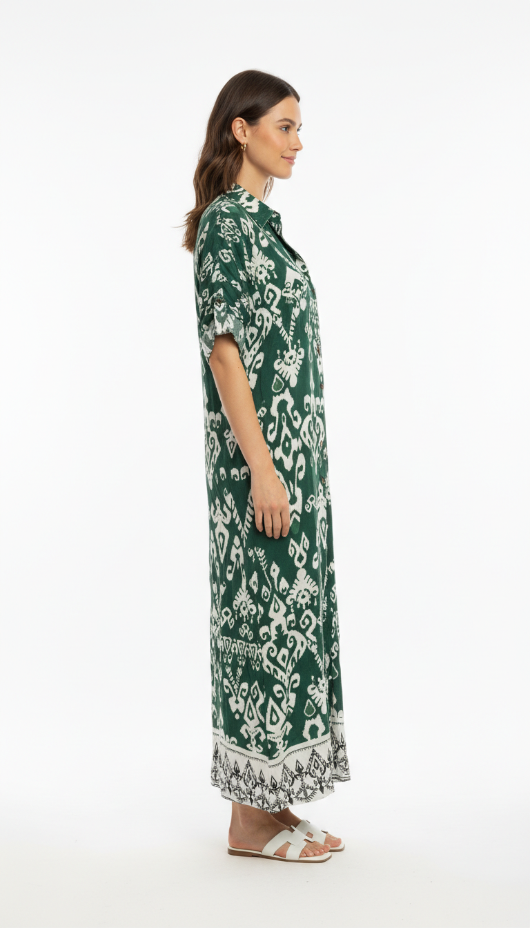 VESTIDO CAMISERO VERDE