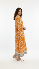 VESTIDO CAMISERO NARANJA