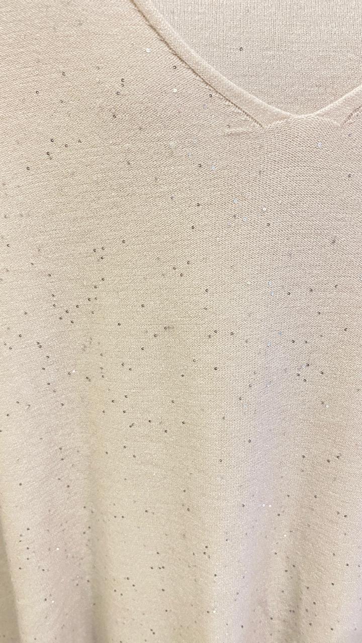 SUÉTER BRILLOS BLANCO INVIERNO