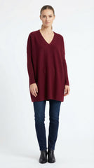 SUÉTER OVERSIZE CUELLO V BURDEO