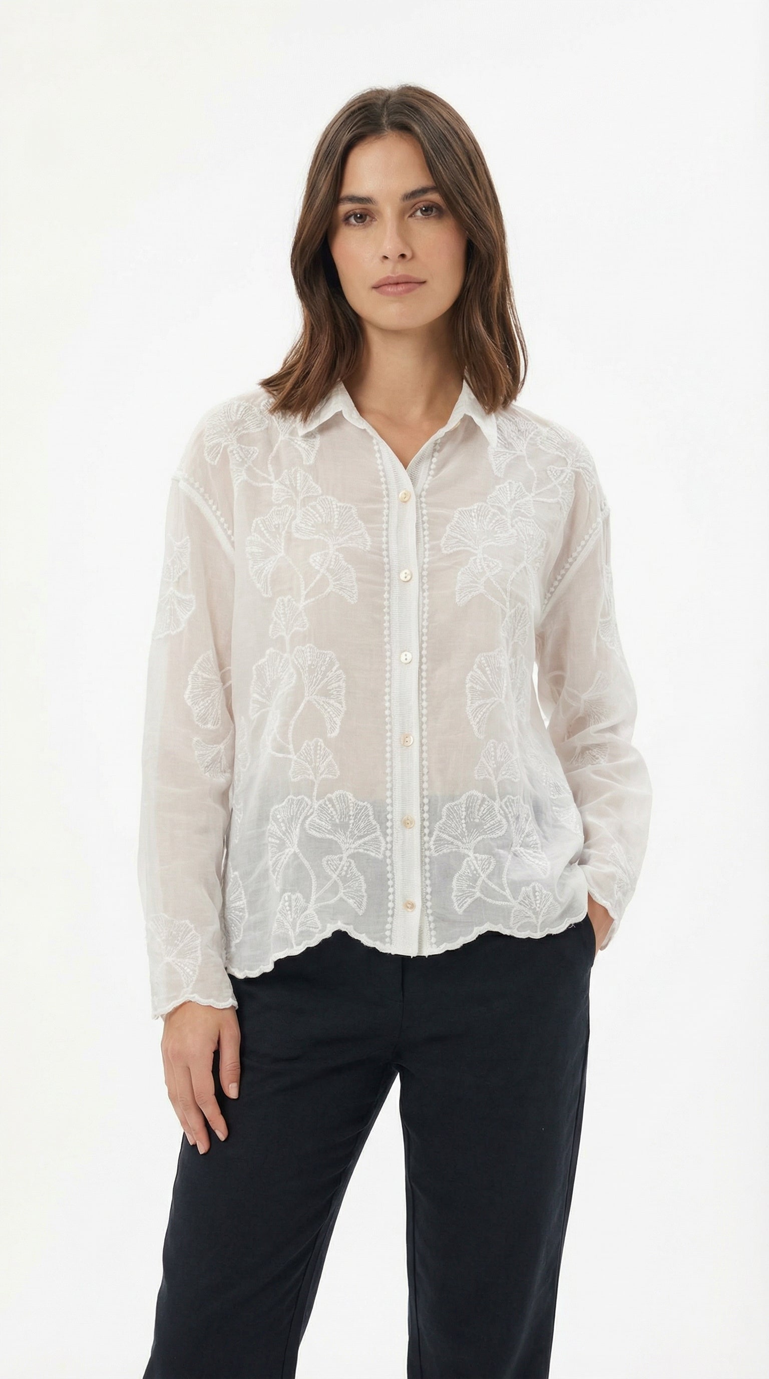 BLUSA ROMANTICA CLAVELES BUENOS AIRES