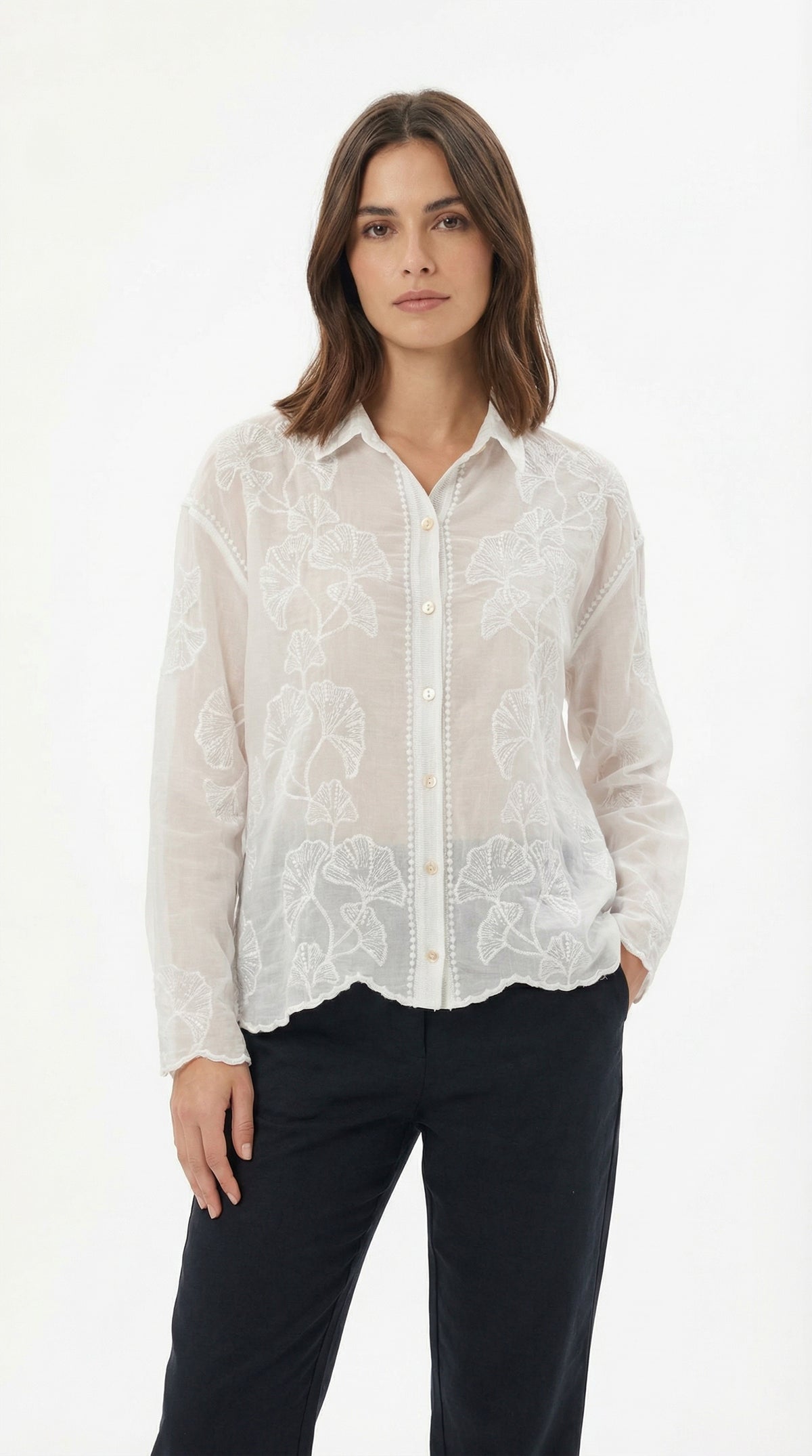 BLUSA ROMANTICA CLAVELES BUENOS AIRES