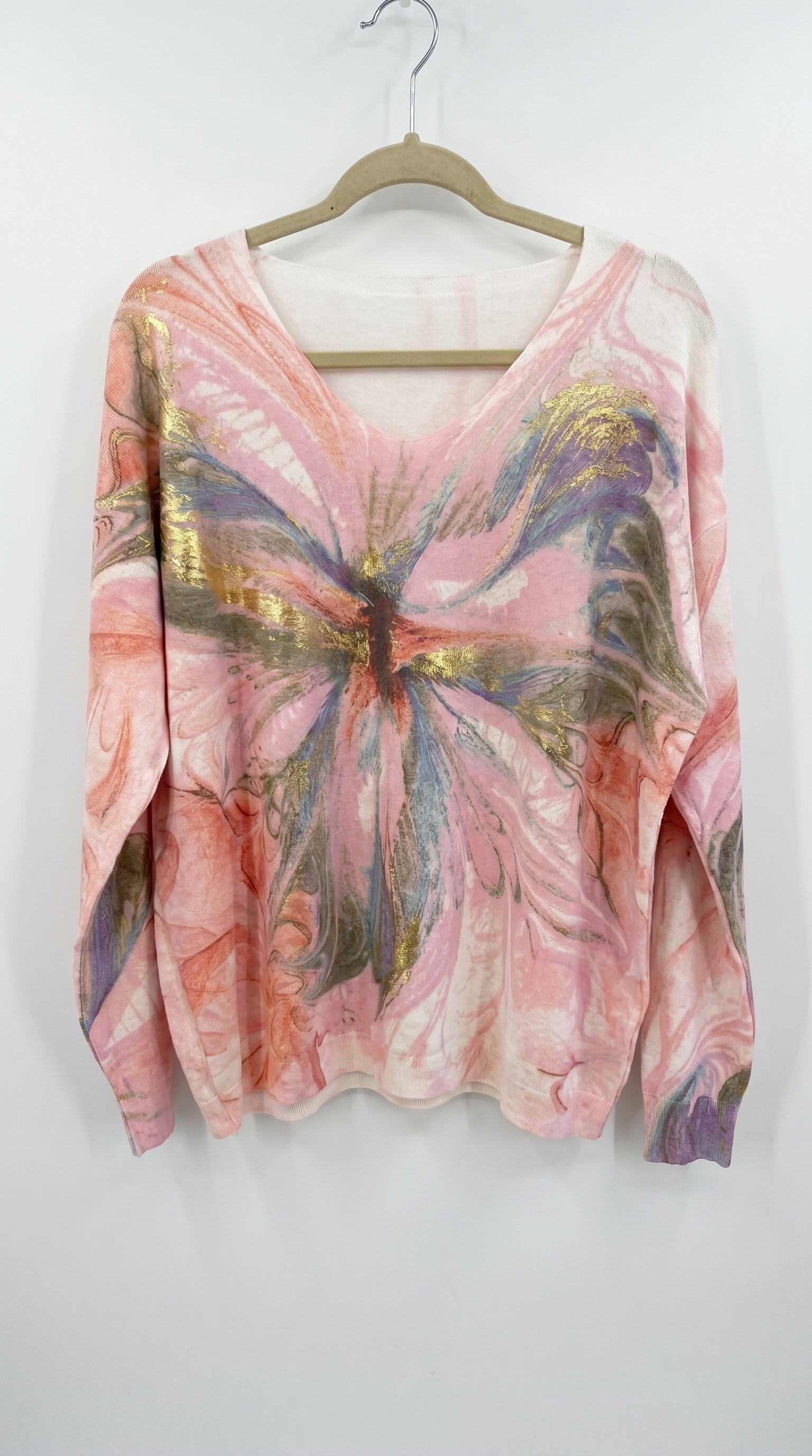SUETER PINTADO ROSA