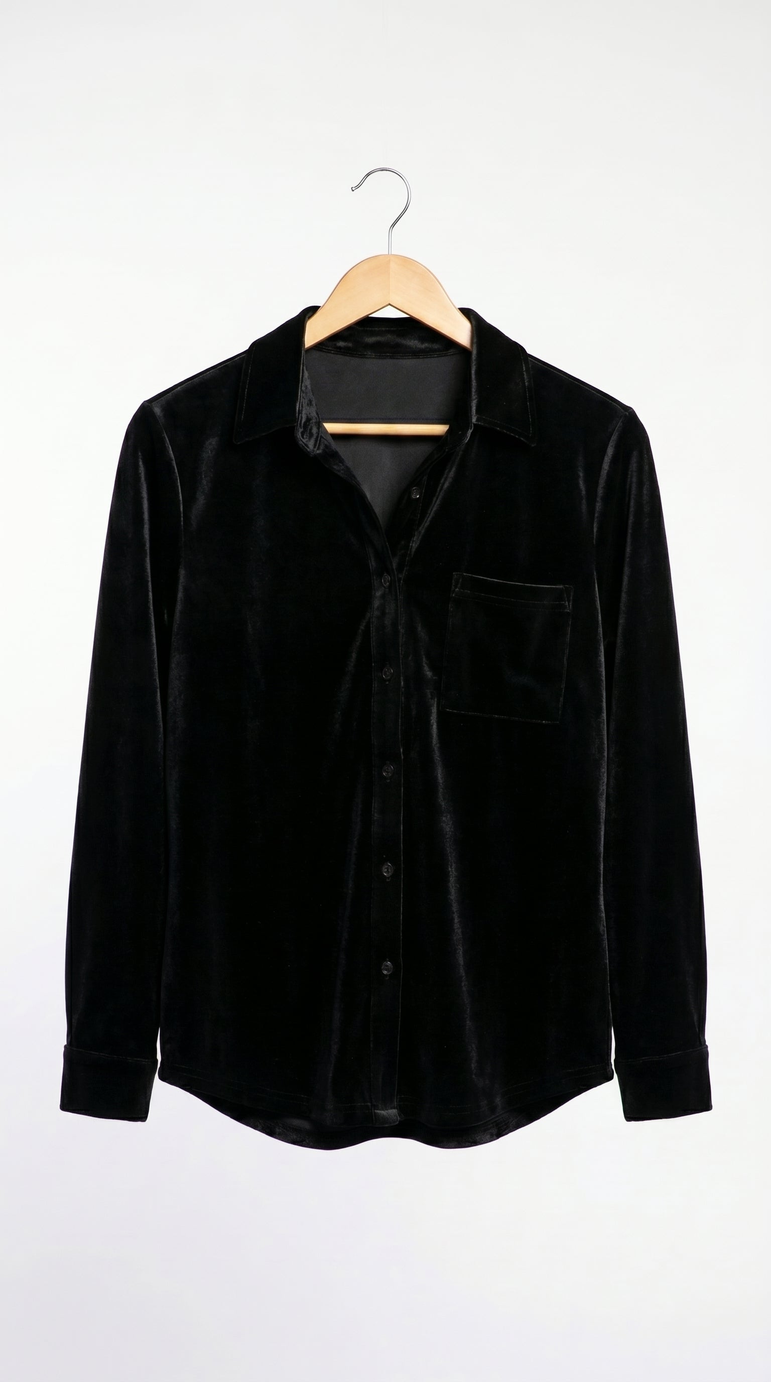 BLUSA VELVET NEGRA
